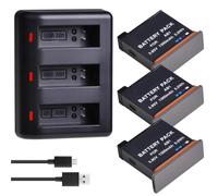 Compatible for DJI Osmo AB1, Batterie remplaçable 1300 mAh et Accessoire de Chargeur(3 Battery Set)