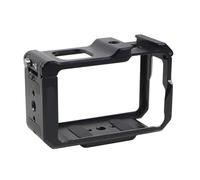 Compatible for DJI OSMO Action 3/4/5Pro - Quick Release Camera Cage with Cold Shoe & Tripod Adapter(Upgrade Cage)