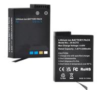 Compatible for DJI Osmo Action 6/5/4/3, Batterie 2280 mAh avec étui de Charge Triple Rapide(2 Battery)