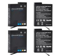 Compatible for DJI Osmo Action 6/5/4/3, Batterie 2280 mAh avec étui de Charge Triple Rapide(4 Battery)