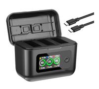 Compatible for DJI Osmo Action 6 5 4 3 Pro, Batterie 2200 mAh avec Chargeur Accessoire de caméra de Sport(1 Charger)