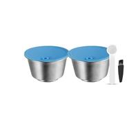 Compatible For Dolce Gusto, Compatible For Nescafé, Dosettes De Café Rechargeables En Capsules De Café Réutilisables En Acier Inoxydable(2PCS)