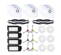 Compatible for Ecovacs, Compatible for Deebot X1 TURBO/OMNI Pièces Filtre Brosse Latérale Principale Tampon De Vadrouille Sac À Poussière Robot Rouleau Détachable(SetL)