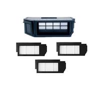 Compatible for ECOVACS DEEBOT X1 Omni poubelle filtre HEPA for T10 Omni Dirt Collection Robot aspirateur accessoires de rechange pièces boîte à poussière (Color : Dustbin add 3Filters)