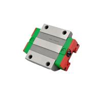 Compatible for EGW15CA, guide linéaire | Bloc de bride standard à profil bas, largeur standard de 15 mm, graisse pré-appliquée