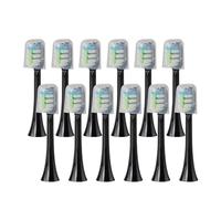 Compatible For Electric Toothbrush Heads, 6 Or 12 Pack Soft Bristles For Gentle Cleaning(SHUSHI-BK-12PCS)