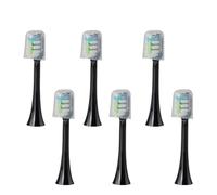 Compatible For Electric Toothbrush Heads, 6 Or 12 Pack Soft Bristles For Gentle Cleaning(SHUSHI-BK-6PCS)