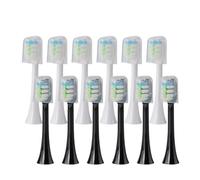 Compatible For Electric Toothbrush Heads, 6 Or 12 Pack Soft Bristles For Gentle Cleaning(SHUSHI-WH6BK6)