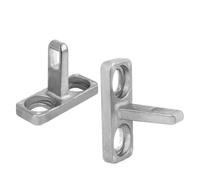 Compatible for Electrolux, loquet de porte de lave-linge 2 pièces | Gâche, à ressort, à encliquetage, de taille standard, à crochet