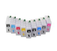 Compatible for Epson, Cartouche d'encre Rechargeable T5801-T5809 80ml for Stylus Pro 3800 3800C 3880 3890 avec capteur de Puce(3800 (1SET 9PC))