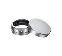 Compatible for Fujifilm, Pare-Soleil avec Capuchon d'objectif, Pare-Soleil en Alliage d'aluminium avec Cache-poussière, Accessoires d'appareil Photo for Appareil Photo X Half(Silver)