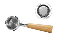 Compatible for Hibrew, H7 H7A H10A Compatible for Breville Barista Max Mini 58 mm 3 oreilles sans fond Portafilter Espresso Accessoire(58mm 3-Eea Beech AL)