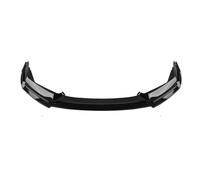 Compatible for Honda Civic Si Hatchback 2017-2021 10th FK7 Fk8 Front Bumper Spoiler Lip Carbon Fiber Look/Gloss Black Splitter with Light(Glossy Black)