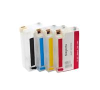 Compatible for HP, 4 pièces HP963XL HP964XL Recharge Cartouche d'encre avec Puce jetable for Officejet Pro 9010 9012 9015 9016 9018 9019 9020 9025(963XL)
