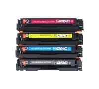 Compatible for HP, Cartouche de Toner 4 Couleurs 207a 206A avec Puce for imprimante M282nw M283fdn M283fdw M283cdw MFP M255dw M255nw W2210A(1set Without No Chip)