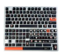 Compatible for KBDiy GMK Mictlan coréen 143 Touches Cherry PBT | Compatible Alice/60%, espaceurs inclus, profil cerise, sous-titres coréens(GMK Mictlan-KR)