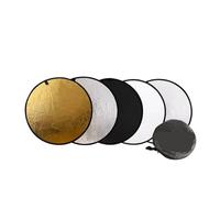 Compatible for la Photographie en Studio et en extérieur - Diffuseur à réflecteur Rond Pliable 5 en 1, multidisque 45/60/80/110 cm avec Sac de Transport(80CM-7in1)