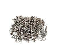 Compatible for le jeu de vis et d'écrous hexagonaux en acier inoxydable, assortiment têtes boutons à douille hexagonale, boulons rondelles(Set C 320PCS)