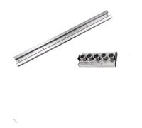 Compatible for le travail du bois des pièces CNC, 1 guide linéaire à double intégré argenté SGR15-46 mm, 100 mm à 1150 mm, avec blocs coulissants Guides de mouvement linéaire(SGB15-5 wheel,850mm)