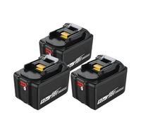 Compatible for Makita, batterie 18V BL1860 DDF487 BL1830B BL1850B BL1850 BL1840 BL1815 batterie au Lithium de remplacement 6.0AH 9.0AH(3PCS 9.0Ah)