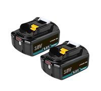 Compatible For Makita, Batterie Li-ion 18V 6,0 Ah, Remplacement De L'unité De Batterie BL1830BL1840BL1850BL1860B LXT400(2PCS 6.0Ah)