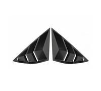 Compatible for Mustang Mach-E Mach E 2021 2022 Couvercle de volet de fenêtre arrière de Voiture Scoop Garniture d'aération latérale Couverture de Pare-Brise ABS Carbone/Noir