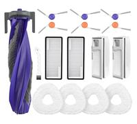 Compatible for Narwal, Freo Pro Kit D'accessoires De Remplacement 16 Pièces for Aspirateur Robot, 1 Brosse, 2 Sacs À Poussière, 2 Filtres, 4 Vadrouilles, 6 Brosses Latérales, Rouleau De Brosse