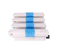 Compatible for OKI, 4 pièces Cartouche de Toner Couleur 610 for imprimante C610 C610DN C610CDN C610DTN