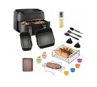 Compatible for Philips 3000 Air Fryer 11Pcs / Set Accessories Silicone Tray Grill Rack Oil Bottle Tong Kit (BPA Free, FDA Certifie