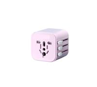 , Compatible for Philips, adaptateur de voyage mondial, compatible for Philips, adaptateur de prise de Conversion universel(Pink)
