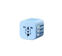 , Compatible for Philips, adaptateur de voyage mondial, compatible for Philips, adaptateur de prise de Conversion universel(Blue)