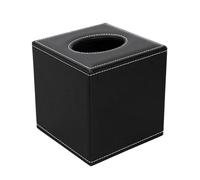 Compatible For PU Leather Square Tissue Box Holder Paper Napkin Desktop