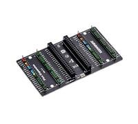 Compatible for Raspberry Pi Pico Expansion Board with Dual 2x20 Pin Headers, Reset Button, and Clear Pin Labels for Easy Connectivity and Debugging