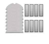 Compatible for Roborock,S5, S5 Max, S6 MaxV, S6 Pure, E4, E5, S51, S52, S55, Filtre De Brosse Latérale À Rouleau, Accessoires De Vadrouille, Pièce De Rechange(16PCS)
