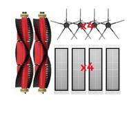 Compatible for Roborock,S5, S5 Max, S6 MaxV, S6 Pure, E4, E5, S51, S52, S55, Filtre De Brosse Latérale À Rouleau, Accessoires De Vadrouille, Pièce De Rechange(10PCS)