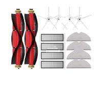 Compatible for Roborock,S5, S5 Max, S6 MaxV, S6 Pure, E4, E5, S51, S52, S55, Filtre De Brosse Latérale À Rouleau, Accessoires De Vadrouille, Pièce De Rechange(14PCS)