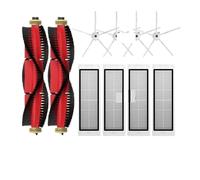 Compatible for Roborock,S5, S5 Max, S6 MaxV, S6 Pure, E4, E5, S51, S52, S55, Filtre De Brosse Latérale À Rouleau, Accessoires De Vadrouille, Pièce De Rechange(10PCS)