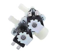 Compatible for Samsung, LG DN20 G3/4 1 entrée 2 sorties normalement fermées double électrovanne, 12 V 24 V 220 V vanne de contrôle d'entrée d'eau for machine à laver(DC12V)