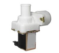 Compatible for Samsung, LG Électrovanne électrique N/C à filetage à angle droit 3/4", 110 V 220 V 12 V 24 V Vanne d'entrée d'eau for machine à laver, 0,02-0,8 MPa(12V)