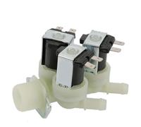 Compatible for Samsung, LG G3/4, électrovanne 3 voies normalement fermée, vanne de remplacement d'entrée d'eau en plastique AC 220 V for machine à laver(AC220V)