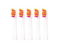 Compatible for Seago ,5 Pcs Electric Toothbrush Heads Sonic Replaceable Soft Bristle Travel Box Storage Case SG-507B/908/909/917/610/659/719/910(5 pcs Pink Heads)