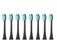 Compatible For Sonicool ，Electric Toothbrush Head 051B Cleaning Replacement DuPont Bristle Brush Heads Nozzles，4/8/16pcs(8PCS BLACK)