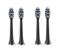 Compatible For SUBORT S7 Brush Heads Super Sonic Electric Toothbrush Accessories Replacement Toothbrush Heads(4 black brush head)