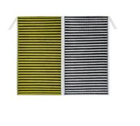 Compatible for Tesla 2 pièces cartouche de filtre à air d'habitacle à charbon actif for modèle 3/modèle Y