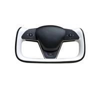 Compatible For TESLA Model X/S 2016 2017 2018 2019 2020 2021 2022 Interior Accessories Compatible Steering Wheel Car(Black white)