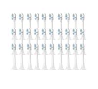 Compatible For Xiaomi, Compatible For Mijia, T300 Têtes De Brosse À Dents De Rechange Sonic Electric Vacuum DuPon Brosse À Dents À Poils Souples Têtes De Brosse 4/8/12/16 Pièces(T300White Blue-30pcs)