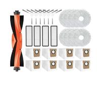 Compatible for Xiaomi,Robot Aspirateur X20 +/X20 Plus Pièces De Rechange Accessoires Brosse Latérale Principale Filtre Vadrouille Tissu Sac À Poussière Remplacer(27PCS)