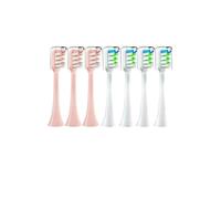 Compatible ForXiaomi SOOCAS X3 X5 X3U X1 V1 V2 SOOCARE Head 7pcs Replacement Heads Brush Soft Sonic Toothbrush Vacuum Bristle(3pink 4White)