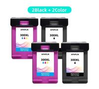 Compatible Hp 300 300Xl Cartouche D'Encre Rechargée Pour Hp300 Noir Et Couleur Pour Deskjet F4272 F4580 F2420 F248,2Black and 2Color