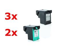 Compatible HP Nr 338 & Nr 343 Cartouche d’encre Pack Économique (BK,Color) 5 pcs